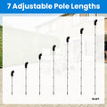 10.5FT Gutter Cleaning Brush With Telescoping Handle Rain Gutter Cleaner Extendable Gutter Cleaning Tool From The Ground With 2 Angled Brushes Anti-slip Gloves Goggles