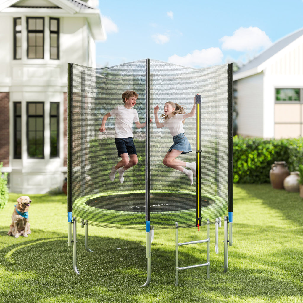 14FT Trampoline Spring Cover, Safety Trampoline Pad Replacement, Waterproof and Tear Resistant, All Weather Trampoline Accessories, Green image 2