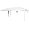 10 x 19.2 Outdoor Gazebo Pop Up Canopy Party Tent with Carrying Bag, White
