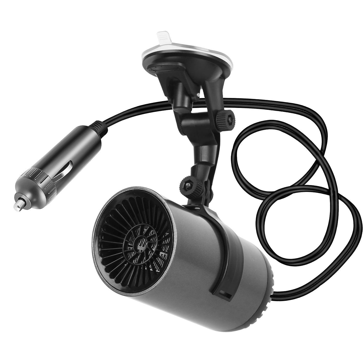 1Pc 12V 150W Or 24V 216W Portable Car Heater 2 In 1 Heating Cooling Fan Rotatable Demister Defroster With 4.92ft Cord
