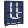 71 Portable Closet Wardrobe Clothes Rack Storage Organizer With Shelf Navy RT