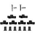 12PCS Pergola Kit, Pergola Brackets with 3-Way & 4-Way Corner Brackets for 4"x4" (Actual 3.6"x3.6") Lumber