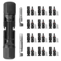 10 Pairs Solar Panel Connectors Solar Wire Adapter Male Female IP67