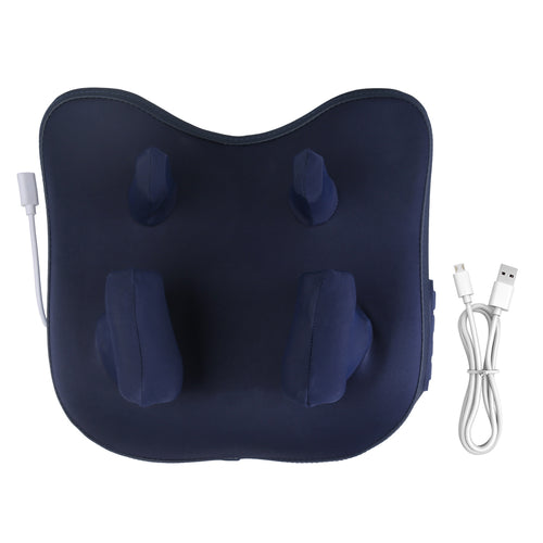 1 Set Cordless Neck Shoulder Massager With Soothing Heating 3 Intensity Levels 2 Heating Levels Electric 4D Shiatsu Deep Kneading Pillow For Back Traps Gifts For Family  Home Car