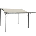 10 x 8 Outdoor Pergola and Patio Gazebo for Garden, Camper, Deck, Doors and Windows, Cream White
