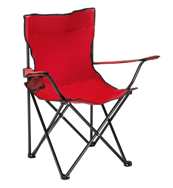 Small Camp Chair 80x50x50 Red