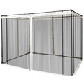 10x10 Replacement Mesh Sidewall Netting for Gazebos and Canopy Tents with Zippers, Black