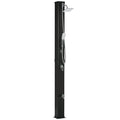 10.6 Gallons Solar Heated Shower with 360 Rotating Rainfall, Handheld Shower Head, Temperature Adjustment & Foot Shower, 2-Section Outdoor Shower for Backyard Poolside Beach Pool Spa, 7ft