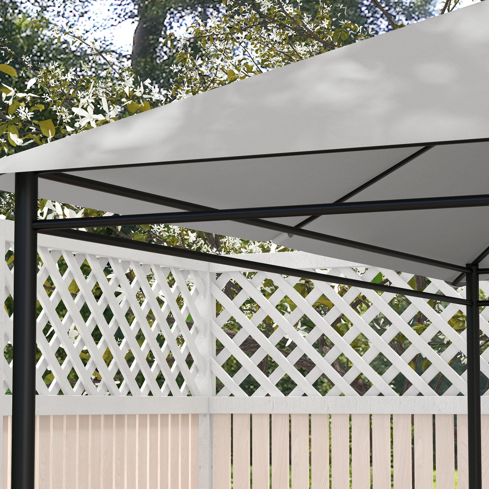 10 x 13 Gazebo Canopy Replacement Roof for 84C-116, Light Gray image 7