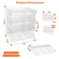 Transparent Stackable Bottle Stand Vertical Beverage Stand