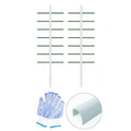1PC 1.64FT*4FT White U-shaped Tube Climbing Trellis, Garden Flower Stand, Vegetable Climbing Trellis, Balcony And Garden Plant Climbing Trellis