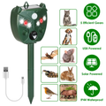 Ultrasonic Solar Animal Repellent