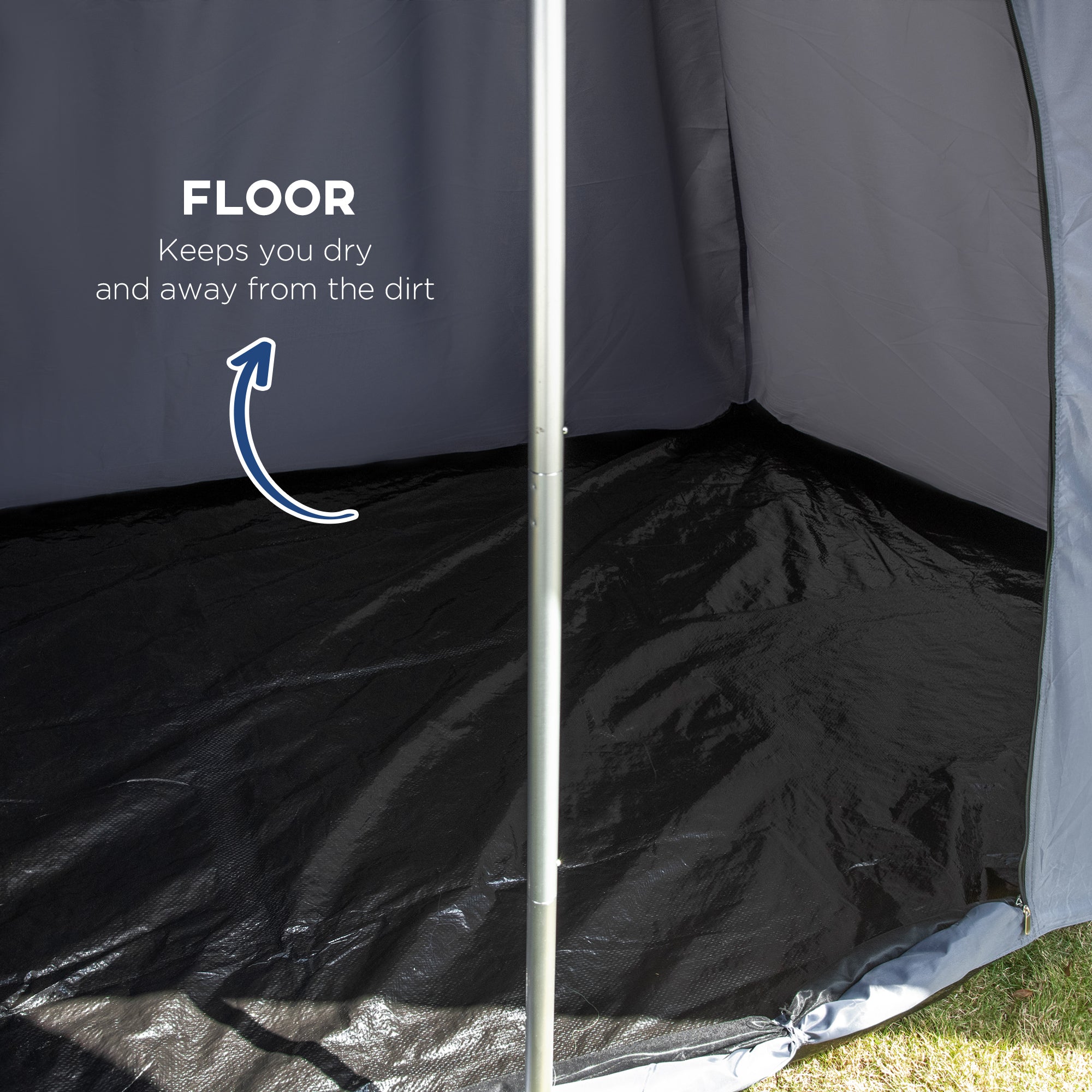 15.4x15.4x8.5 Teepee Tent, Waterproof Camping Tent with Porch Area, Floor and Carry Bag, for 2-3 Person Outdoor Backpacking Camping Hiking, Blue