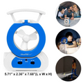 Desk Cooling Fan Adjustable LED Lamp Baby Stroller Fan