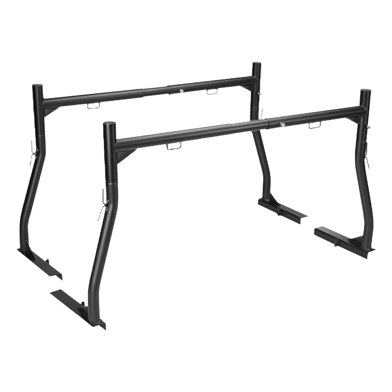 1Pair Extendable Truck Ladder Rack Non-Drilling Pick-up Truck Bed Utility Rack Adjustable Steel Truck Rack With 800LBS Capacity For 47.2-72.8in Wide Truck Bed For Kayak Surfboard
