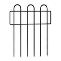 10PC 12inch*16.5inch Metal Protective Decorative Garden Fence, Animal Barrier, Yard And Lawn Isolation Fence, Outdoor Wrought Iron Fence
