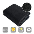 Black Shade Cloth Fabric Sunscreen UV Resistant Mesh Net With Cut Edge