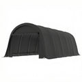 12 x 23.6 Heavy Duty Carport, UPF50+ Portable Garage Car Canopy Tent with Galvanized Frame, Large Door, Dark Gray