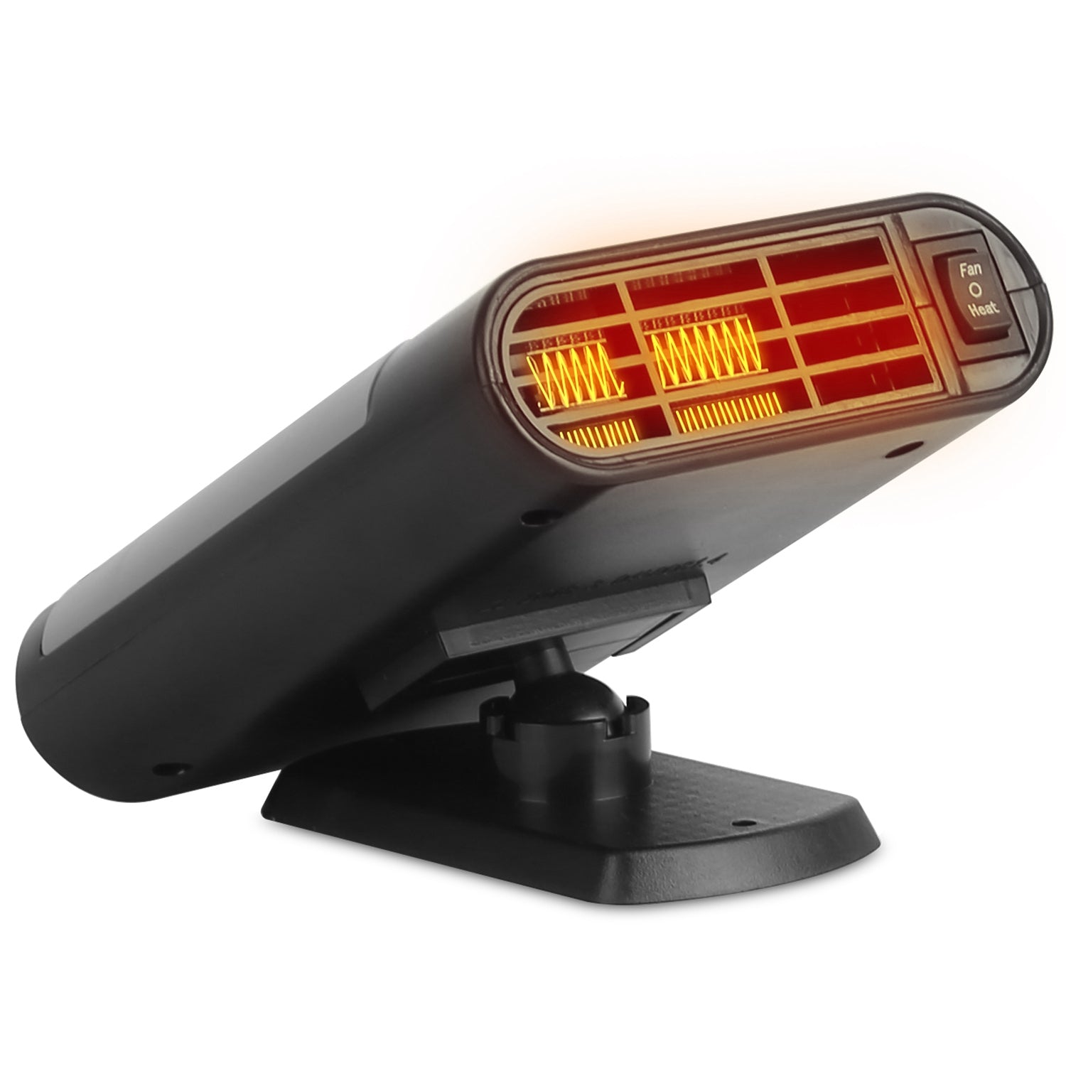 12V 150W Portable Car Heater Heating Fan 2 In 1 Defroster Defogger Demister Windshield Heater Automotive Cooling Fan With Air Purification 360 Degree  Rotating Base