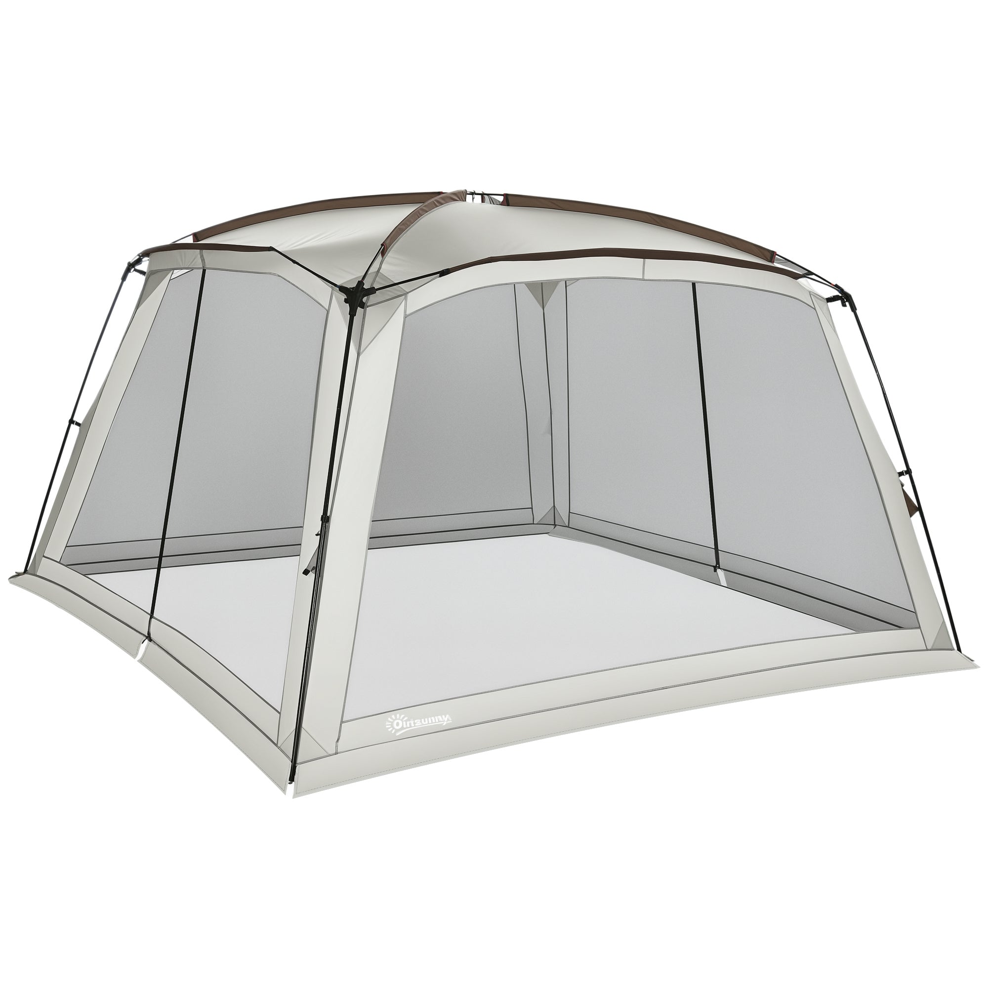 12 x 12 Screen House, UV50+ Screen Tent with 2 Doors & Carry Bag for Outdoor Camping Activities, Easy Setup, White