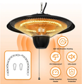 1500W Outdoor Hanging Patio Heater Ultra-Quiet Electric Heating Lamp
