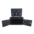 12-Device Charging Station For Laptops And Tablets,  Charging Cart Charging Cabinet, Surge Protection For Classroom Or Office, Up To 17.3  Screen