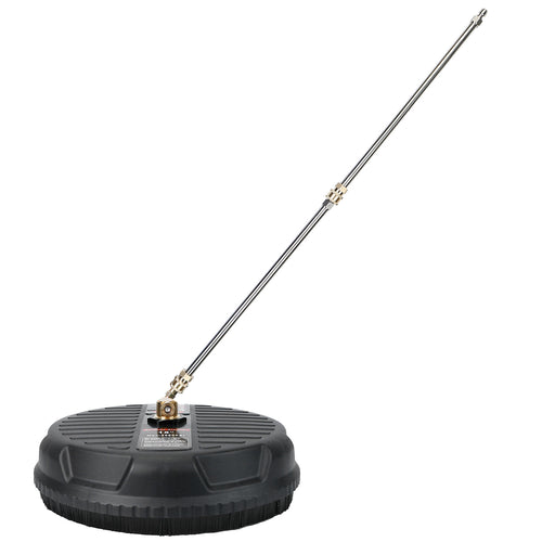 1 Set 15in High Pressure Flat Surface Cleaner 4000PSI Disc Power Washer Broom With 2 Washer Extension Wands 2Pc Replacement Nozzles