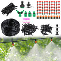 164FT Drip Irrigation Kit For Spring Summer Garden Automatic Garden Irrigation System Misting Plant Watering Drip Kit For Garden Greenhouse Flower Bed Patio Lawn