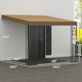 10' X 10' Outdoor Pergola Canopy, Metal Patio Canopy With Drainage Holes For Backyard, Garden, Coffee