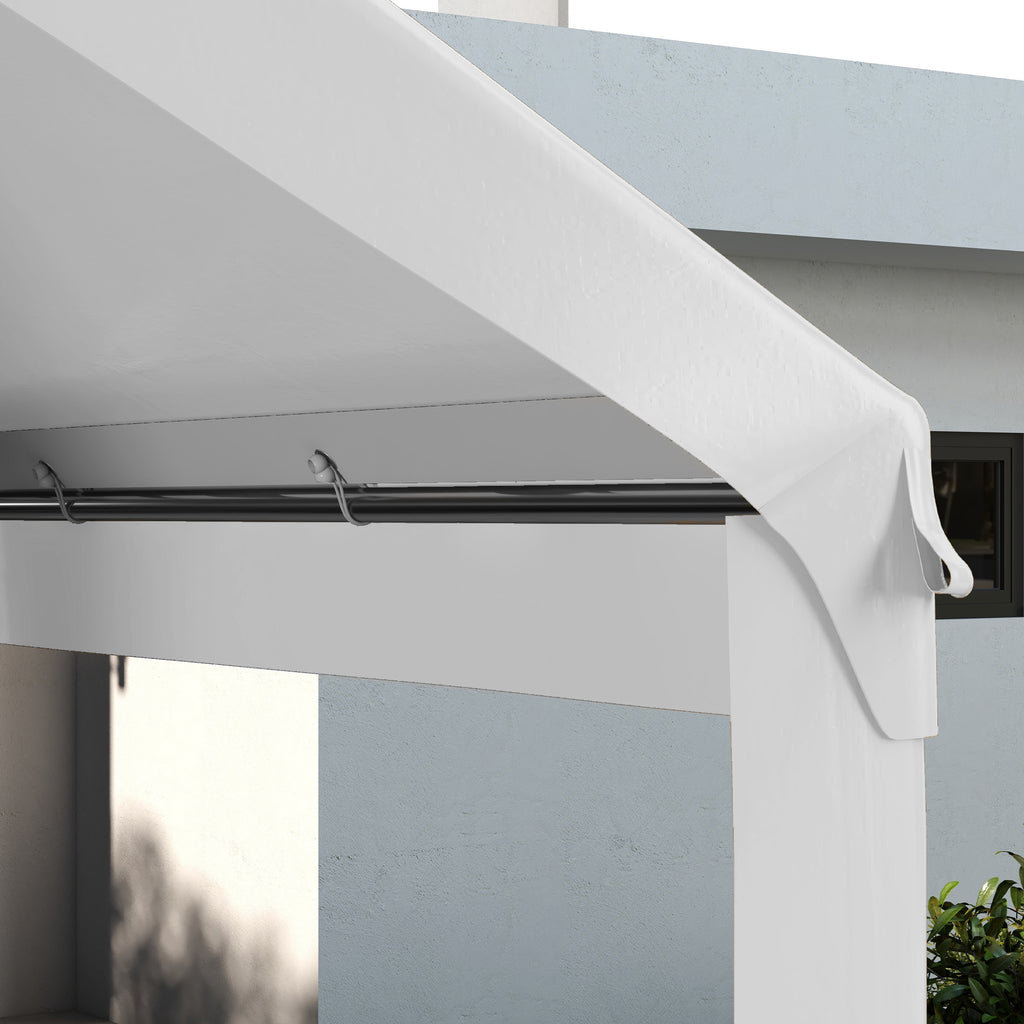 10 x 20ft Carport Roof, UV Resistant Canopy Replacement, Fits 84C-378V00 and 84C-206 Series, White image 6