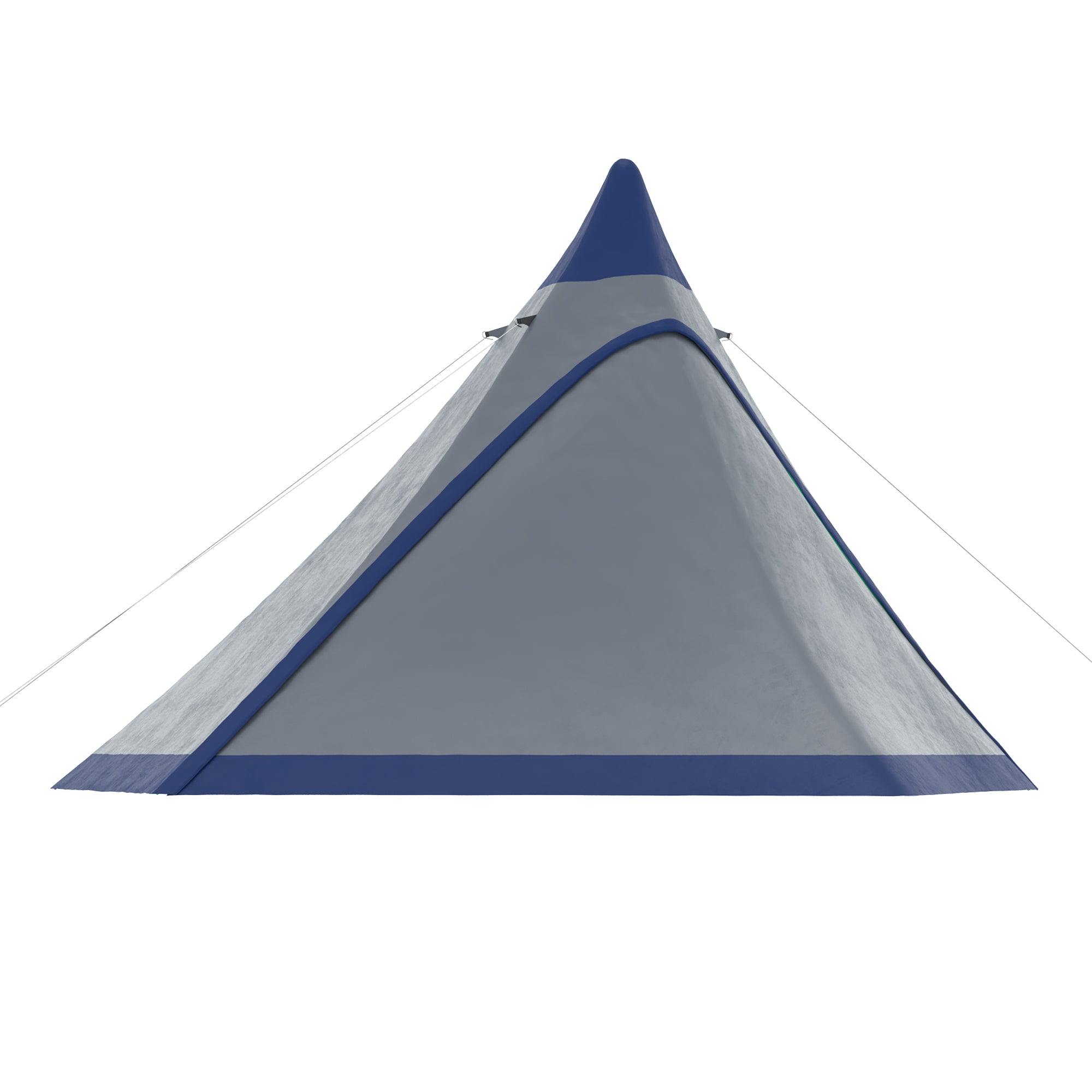 15.4x15.4x8.5 Teepee Tent, Waterproof Camping Tent with Porch Area, Floor and Carry Bag, for 2-3 Person Outdoor Backpacking Camping Hiking, Blue image 7